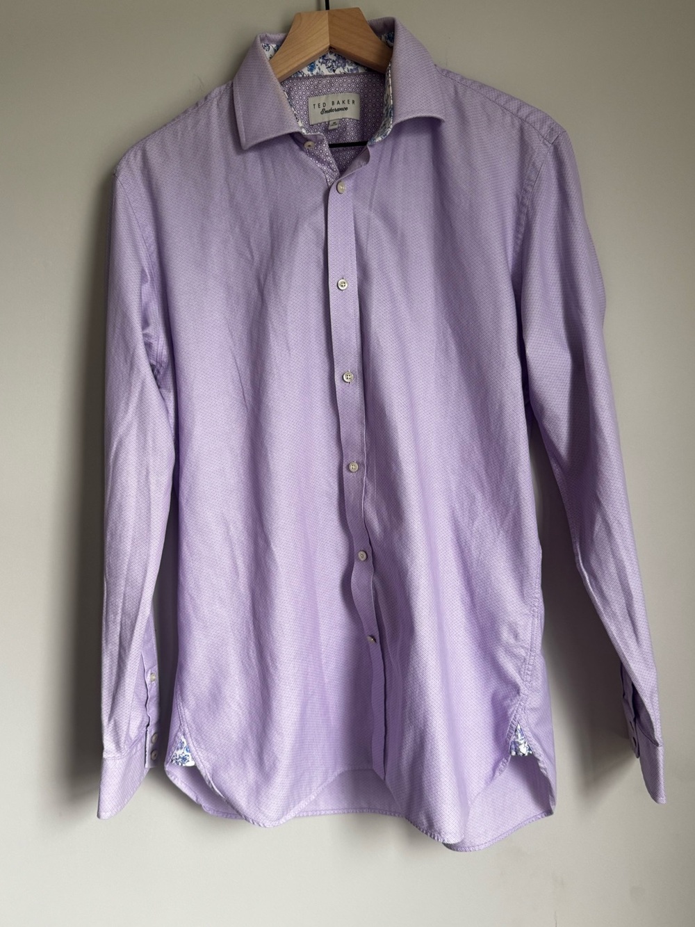 Ted Baker Endurance Purple Microdot Dress Shirt